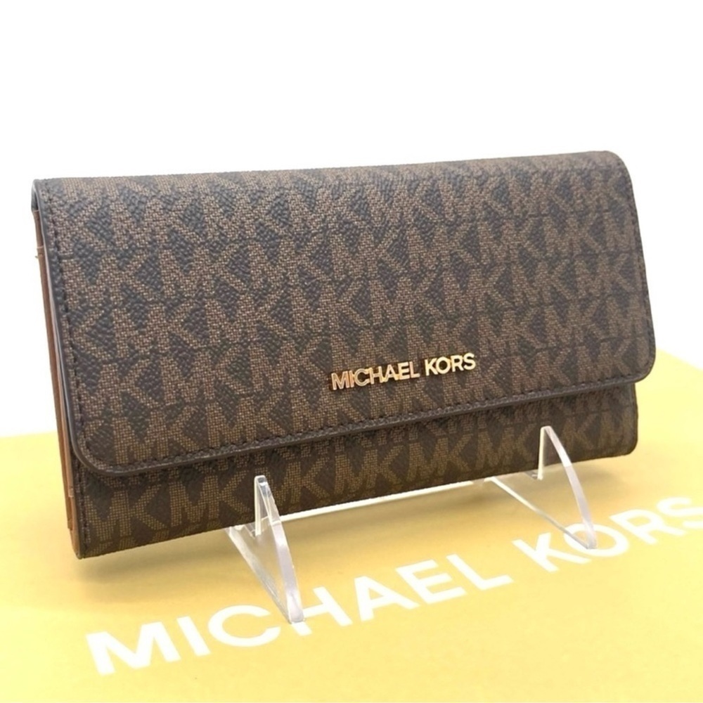 Michael Kors Trifold Wallet Brown (NWT) - Picture 1 of 8